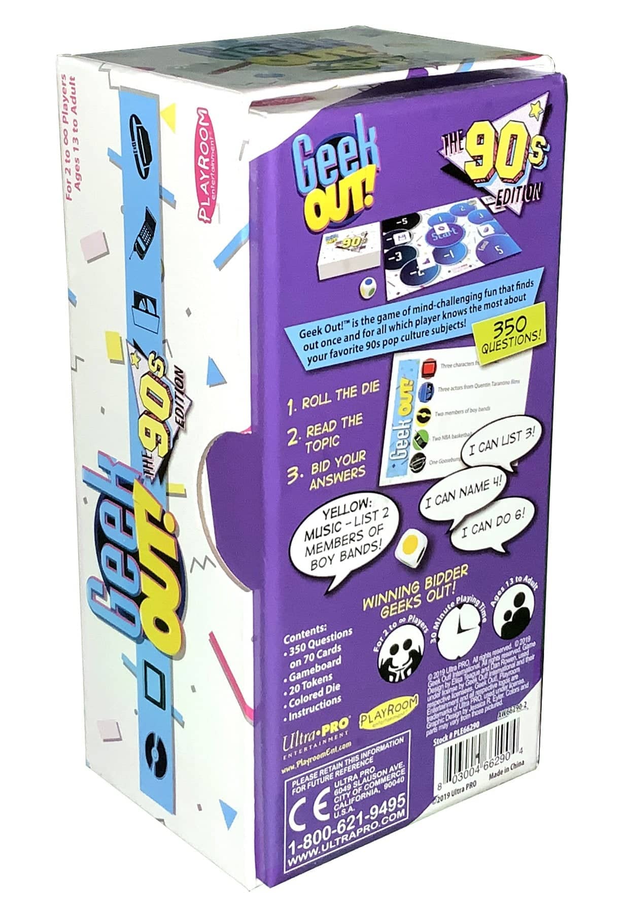 Geek Out! Trivia Party Game: The 90s Edition | Ultra PRO Entertainment